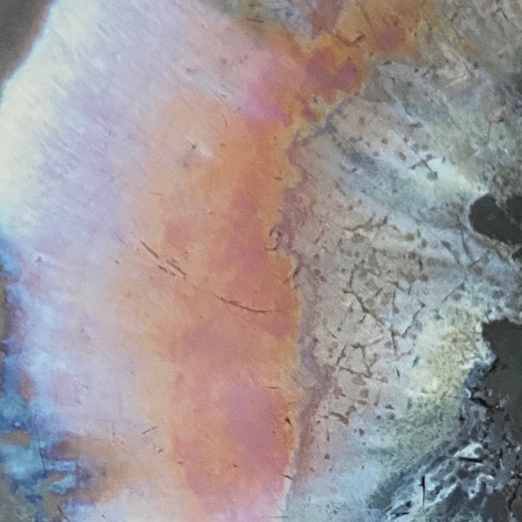 Vintage ccc Canada pottery, Mid-Century Modern Aurora Borealis dish - Picture 11 of 16